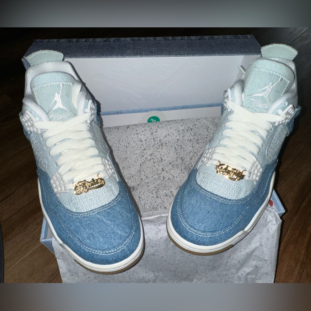 Air Jordan Denim Blue Retro Sneakers